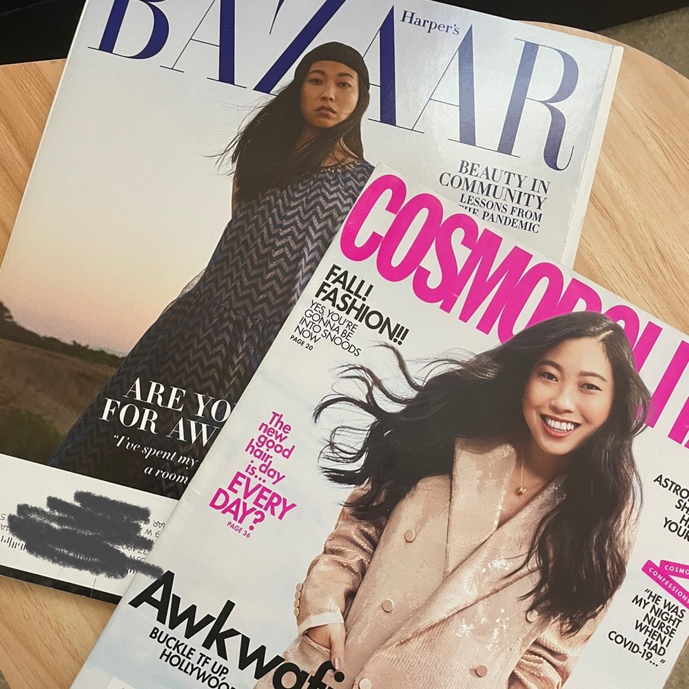 Two Awkwafina Magazines